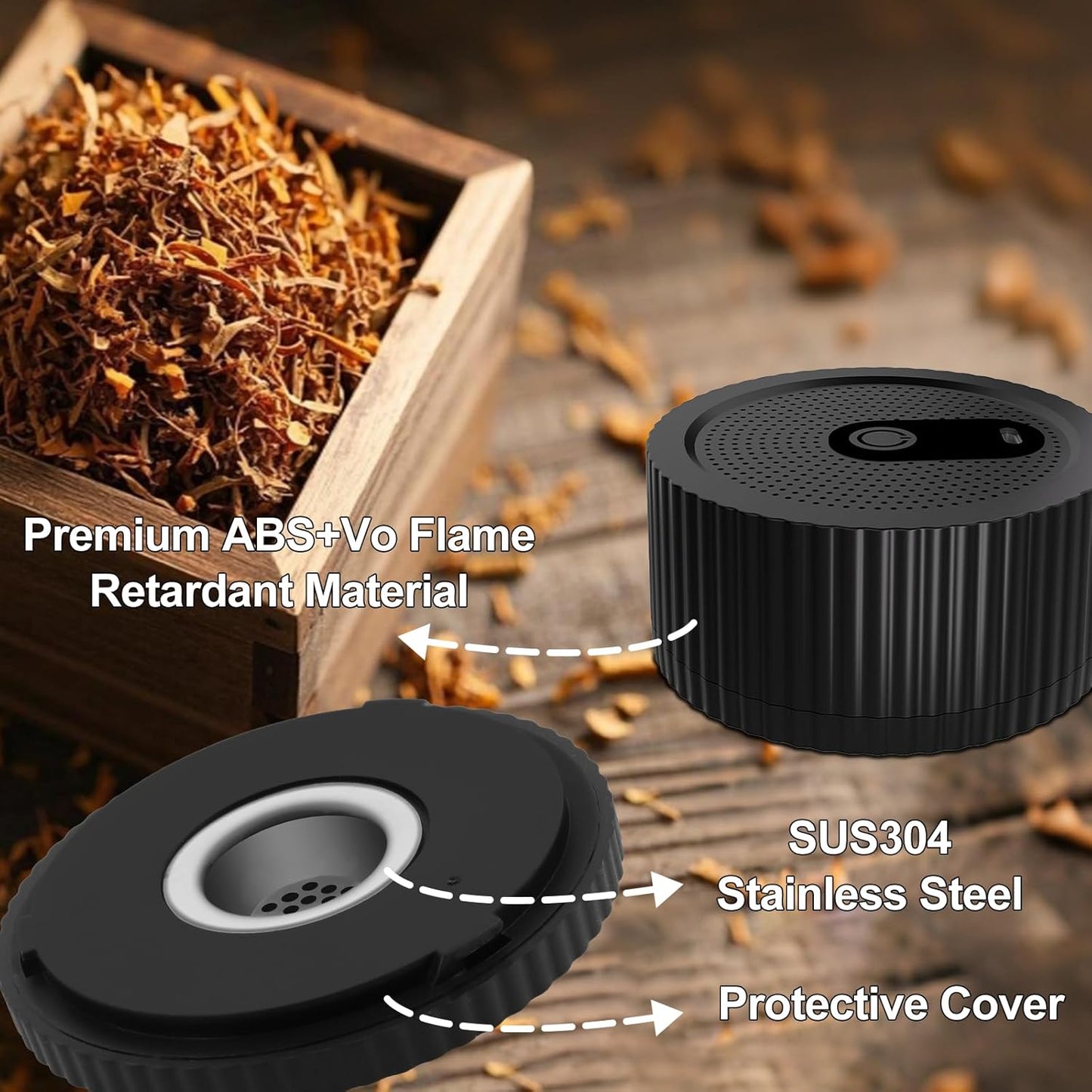 Elektrische Whiskey Rookkit met Aansteker en Houtsnippers