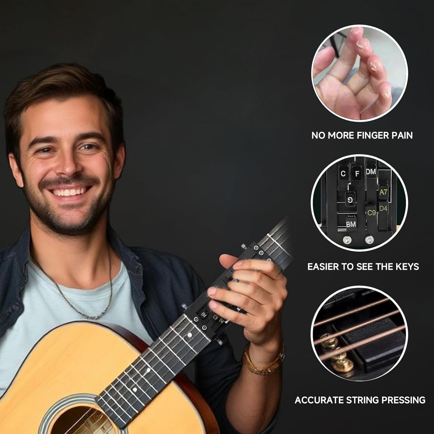 Gitaar Akkoord Trainer Beginners Akoestische Gitaar Akkoorden
