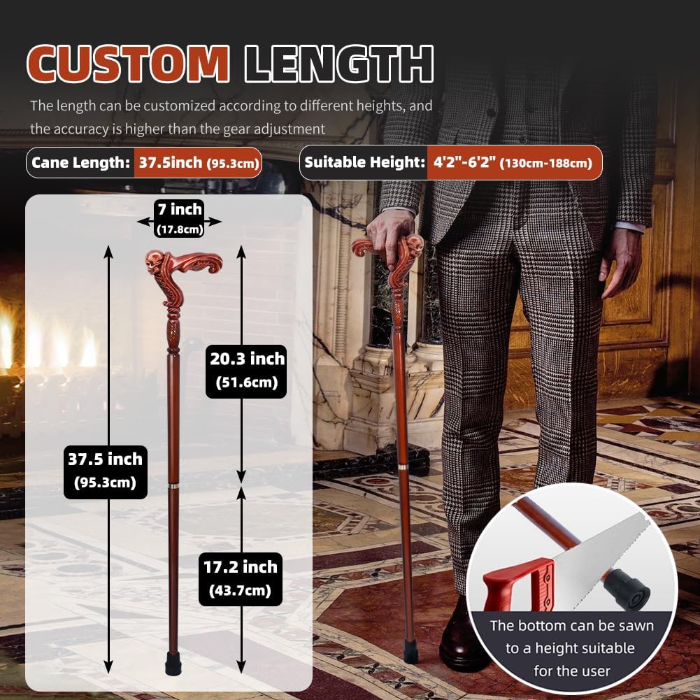 Houten Loopstok Mannen Vrouwen