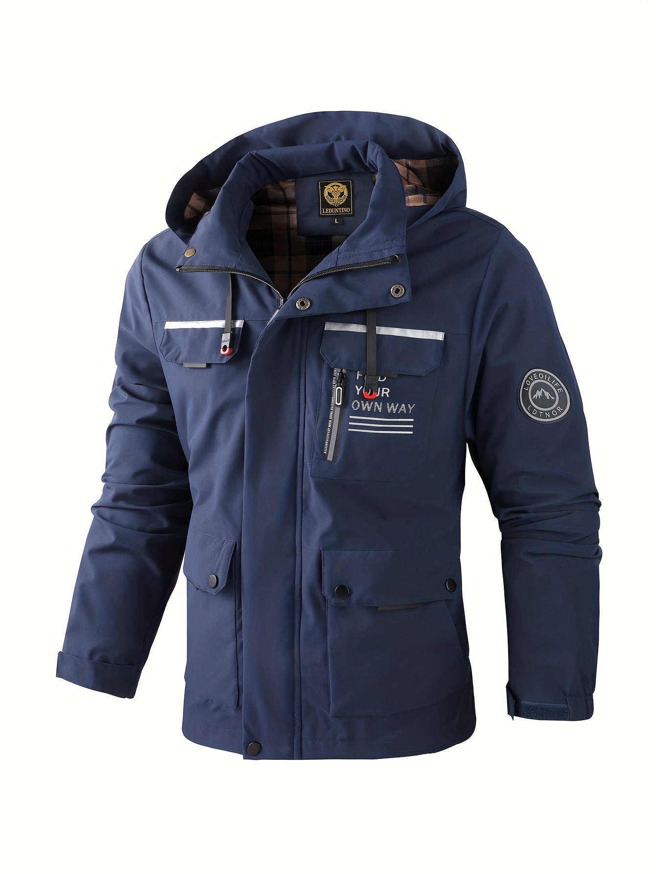 Windbreaker heren – Waterdichte jack met meerdere zakken en ademend ontwerp