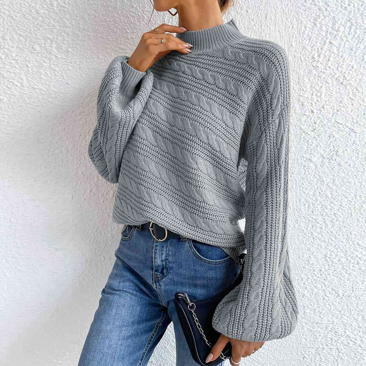 Coltrui dames – Elegante trui met kabelpatroon voor herfst en winter