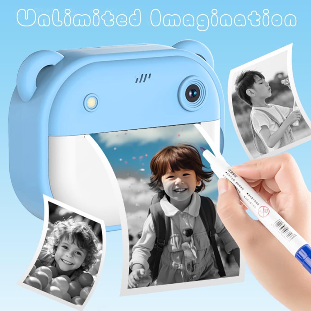Instantcamera met Printer Draagbare Inktloze Fotoprinter Compact