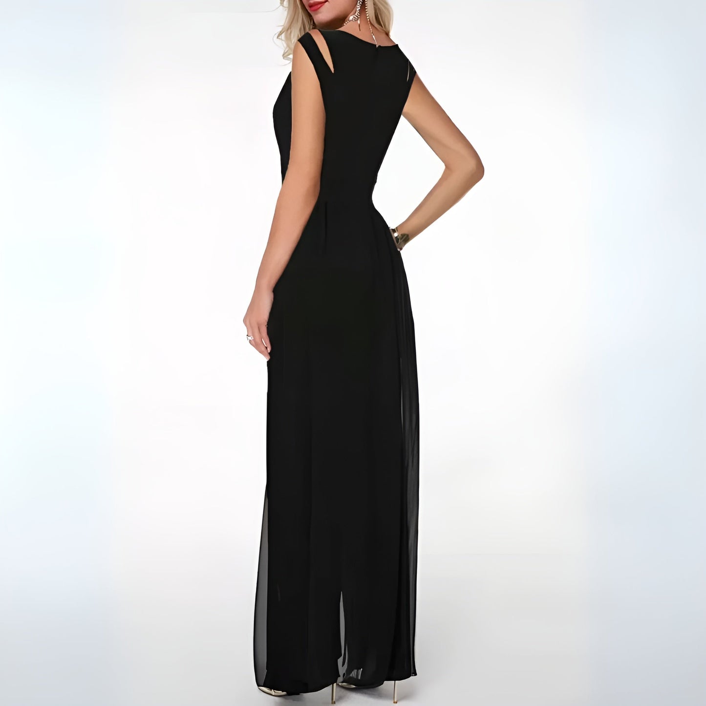 Mouwloze Jumpsuit Dames – Elegante jumpsuit zonder mouwen voor zomerfeest