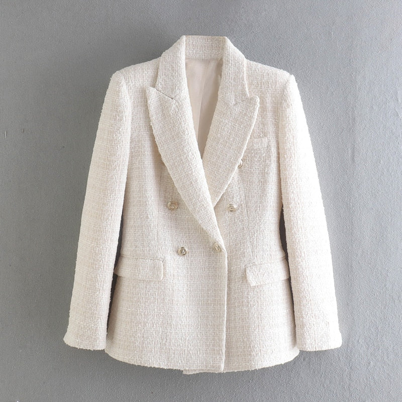 Dubbelrijige Blazer Dames – Elegante Blazer voor Feestelijke Gelegenheden