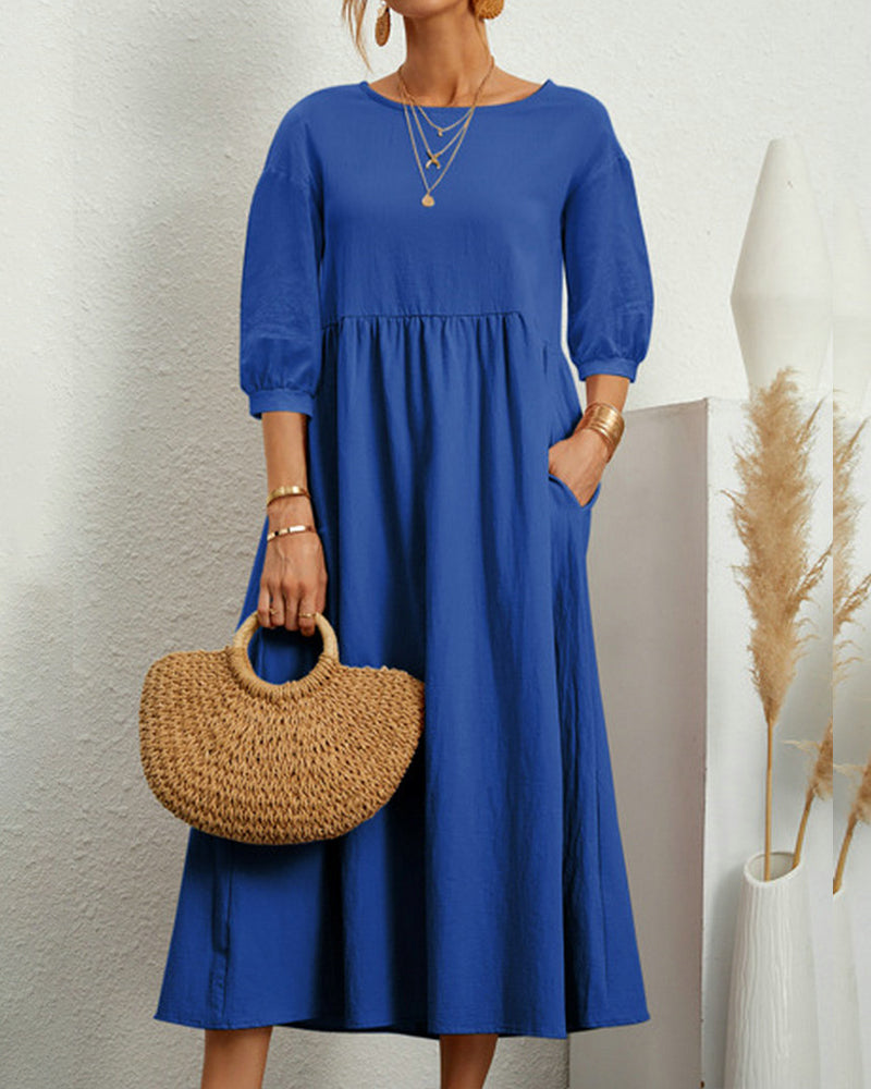 Maxi-jurk dames – Elegante lange jurk met comfortabele pasvorm voor elke gelegenheid