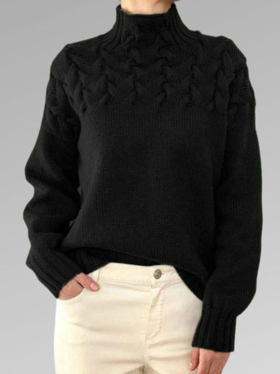 Trui voor dames – Elegante gebreide trui met lange mouwen en zachte stof