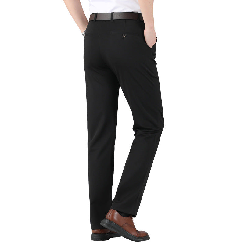 Elastische Pakbroek Heren – Hoge Taille, Comfortabele en Stijlvolle Broek voor Casual en Formele Gelegenheden