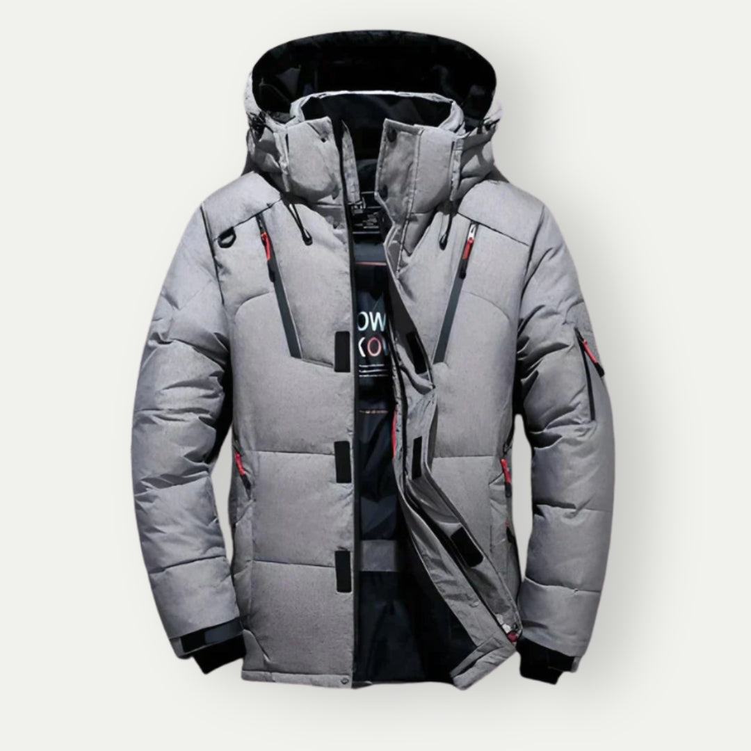 Donsjack heren – Warm gewatteerd jack met capuchon voor winteroutdoor