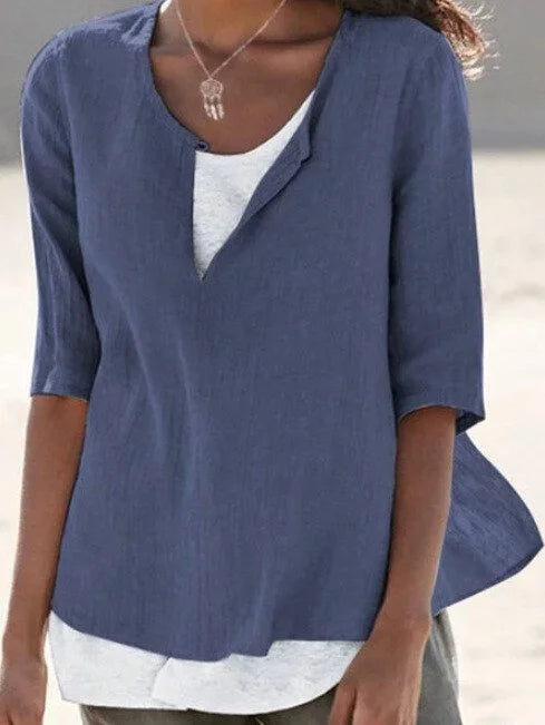 Dames T-shirt V-hals – Comfortabele en trendy T-shirt voor casual stijl
