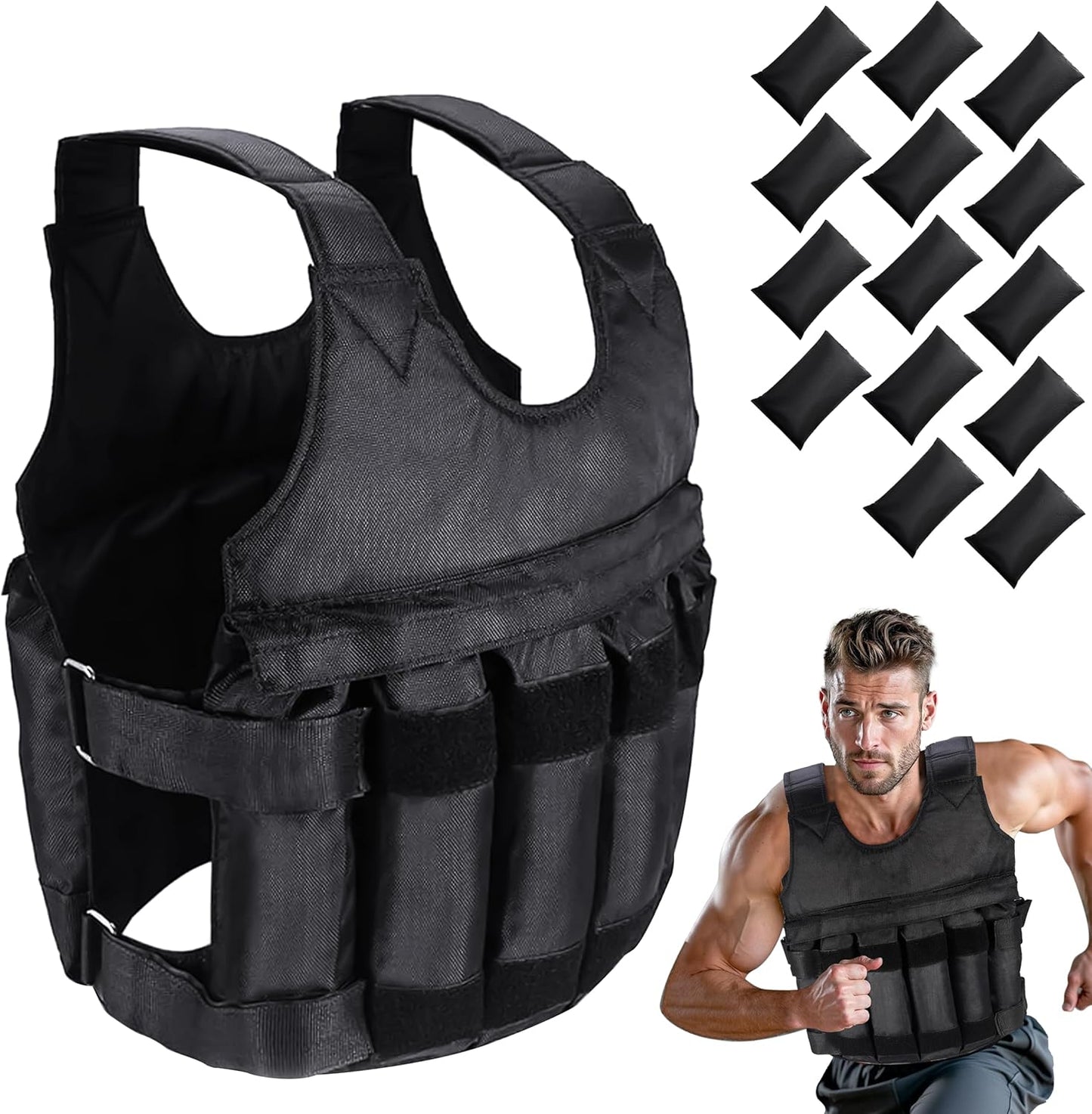 Gewichtsvest 5Kg 10Kg 20Kg voor Training