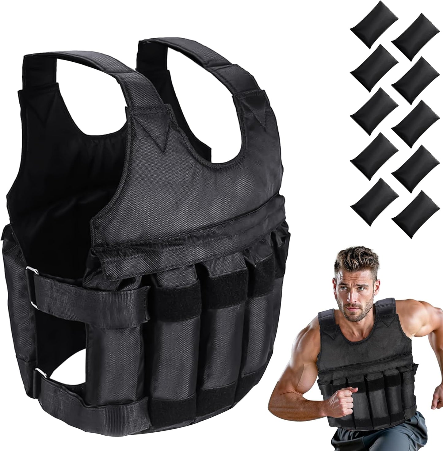 Gewichtsvest 5Kg 10Kg 20Kg voor Training