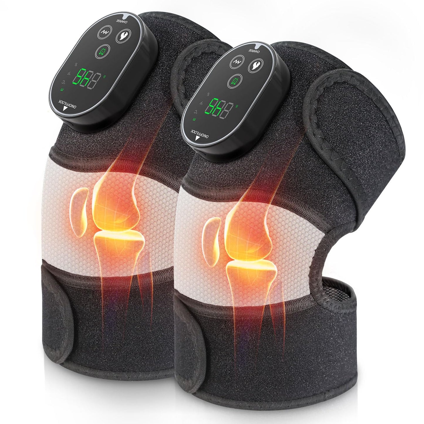 Elektrische Knie Massager met Warmte 2-in-1 apparaat