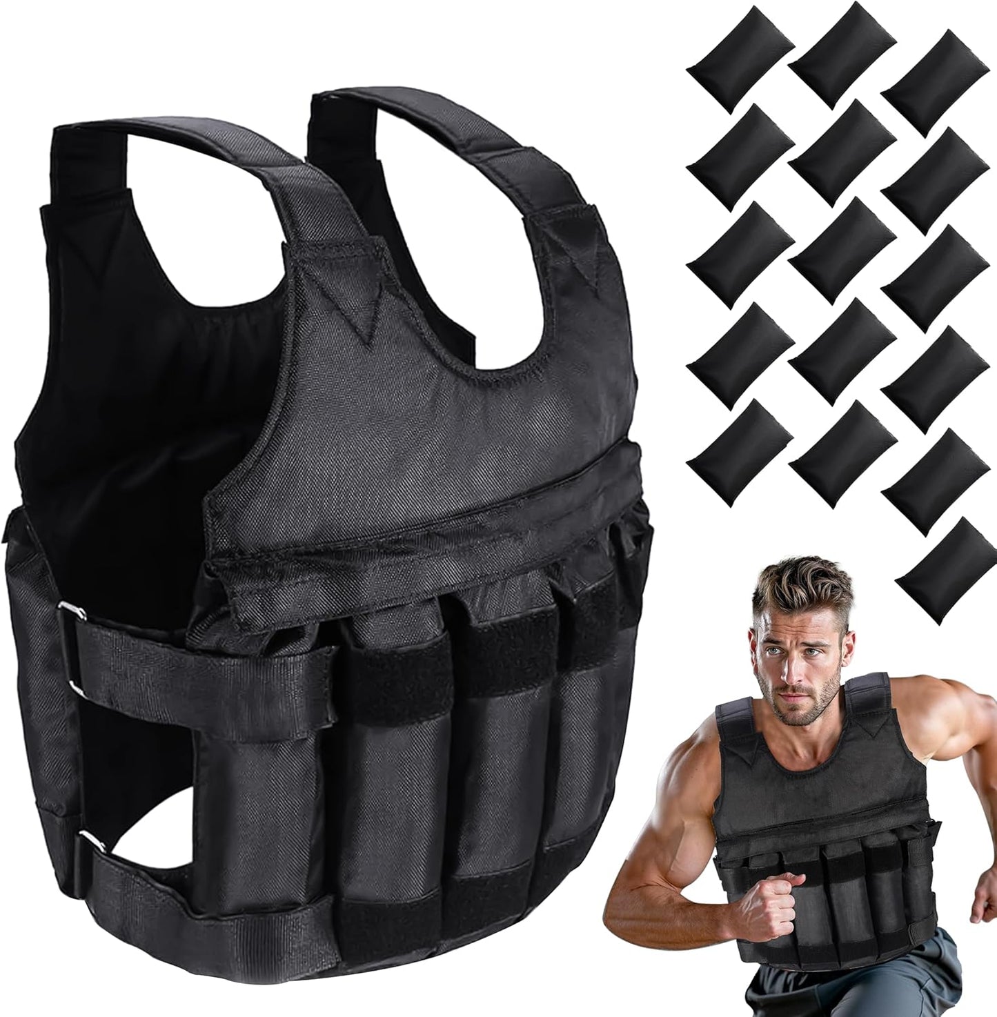 Gewichtsvest 5Kg 10Kg 20Kg voor Training