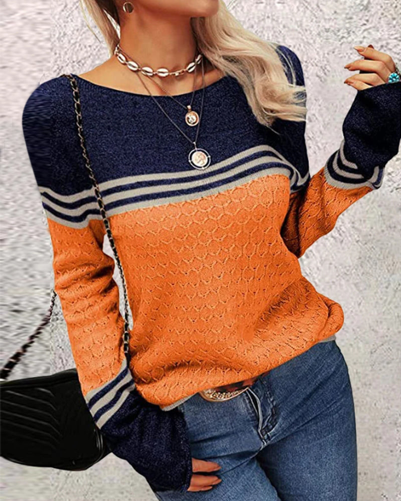 Trui dames – Elegante gebreide trui met lange mouwen en comfortabele pasvorm