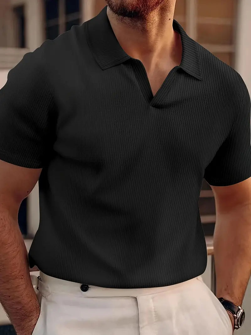Polo Shirt Heren Korte Mouwen – Casual Shirt van Katoen voor Vrije Tijd