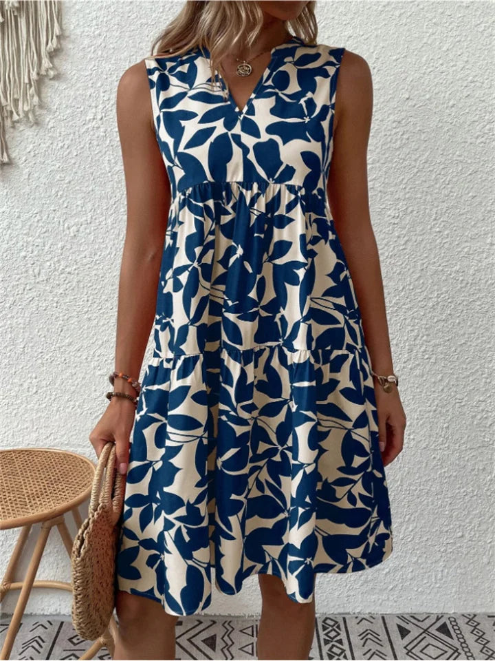 Zomerjurk dames – Elegante jurk met bloemenprint, luchtig en comfortabel