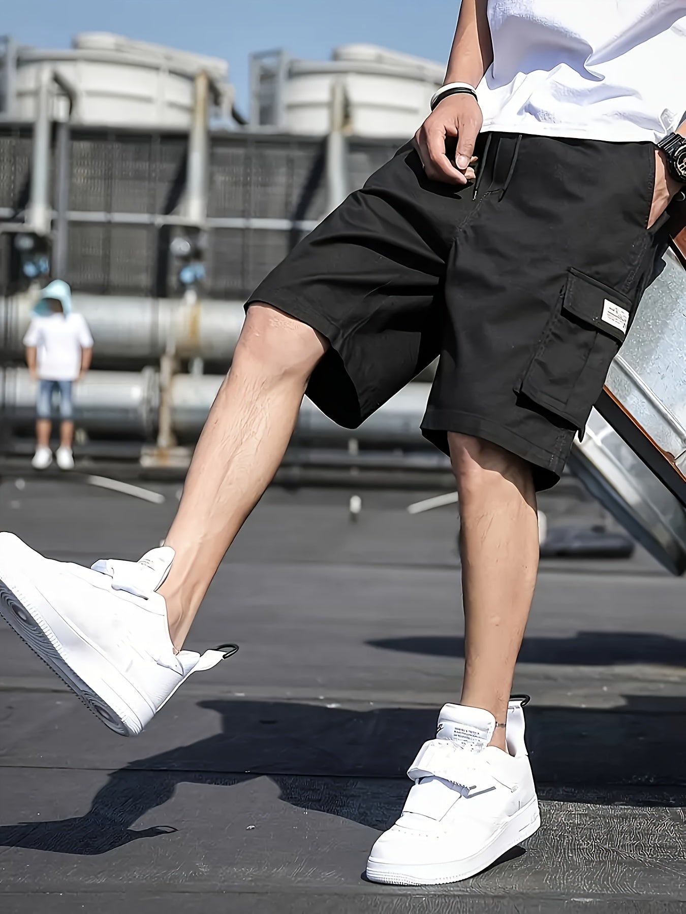 Heren Cargo Shorts – Comfortabele en veelzijdige korte broek van katoen met zakken
