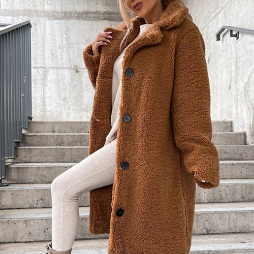 Teddy Mantel Dames – Warme en Stijlvolle Teddyjas voor Koudere Dagen