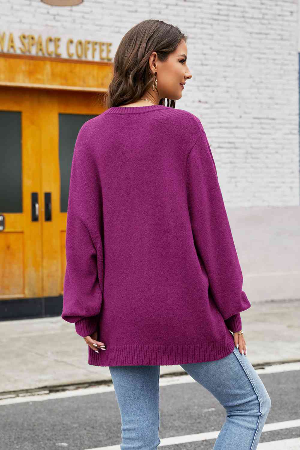 Ronde hals trui dames – Klassieke gebreide trui voor casual en elegante looks