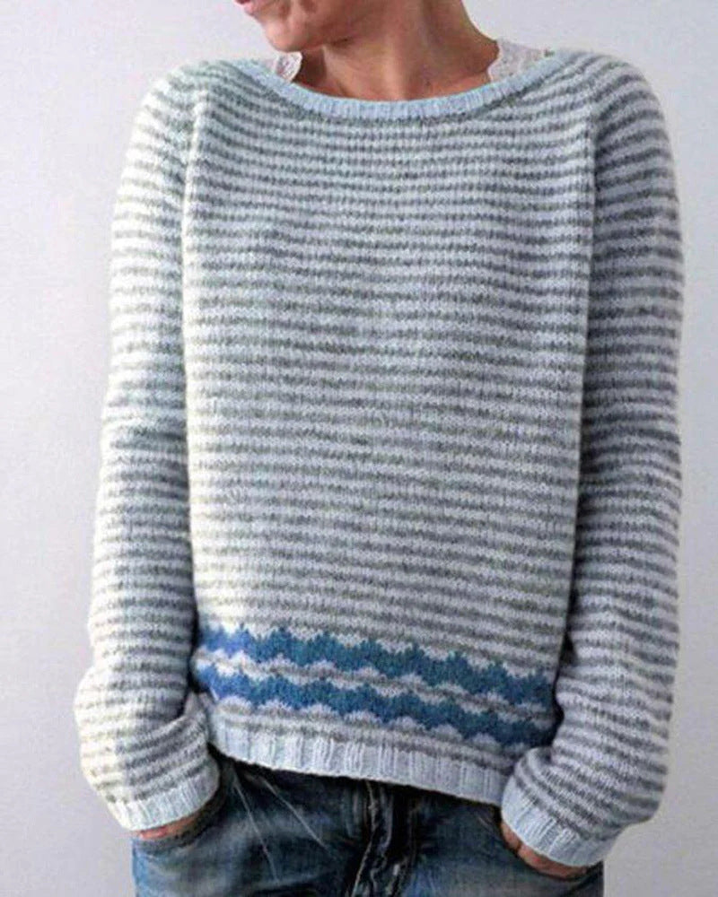 Retro Dames Pullover – Comfortabele en Stijlvolle Trui voor Herfst