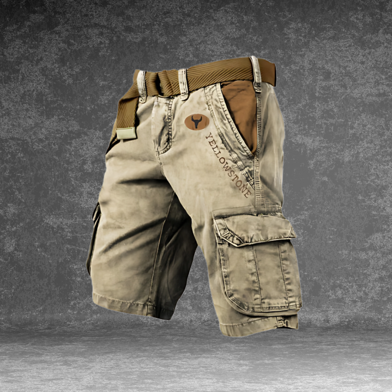 Korte cargo broek heren – Comfortabele korte broek voor mannen met zakken