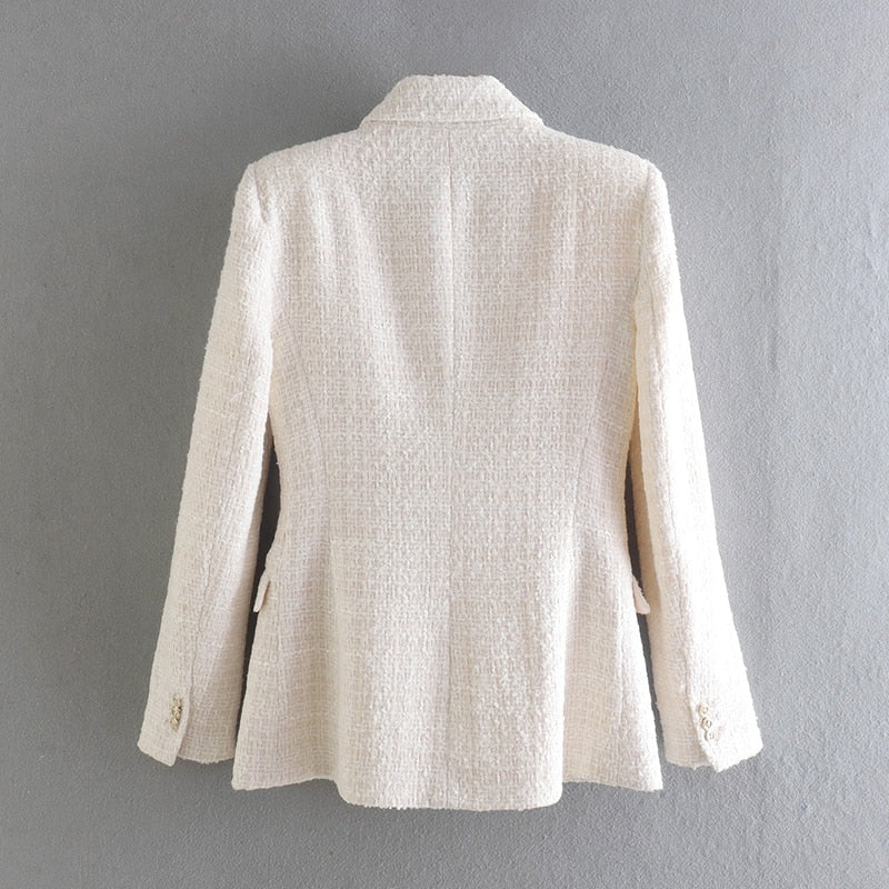 Dubbelrijige Blazer Dames – Elegante Blazer voor Feestelijke Gelegenheden