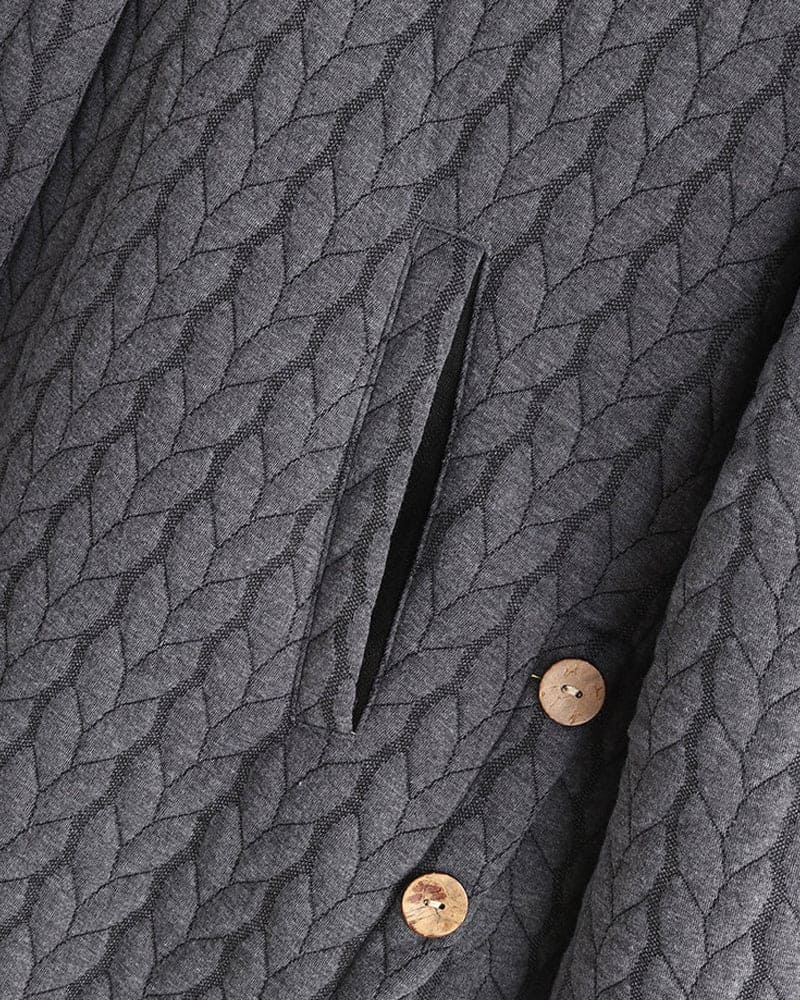 Geknoopte Jas Dames – Trendy Geknoopte Lange Jas voor Herfst en Winter