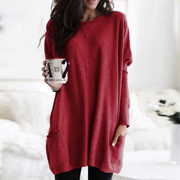 Pullover dames – Comfortabele trui met zakken en trendy ontwerp