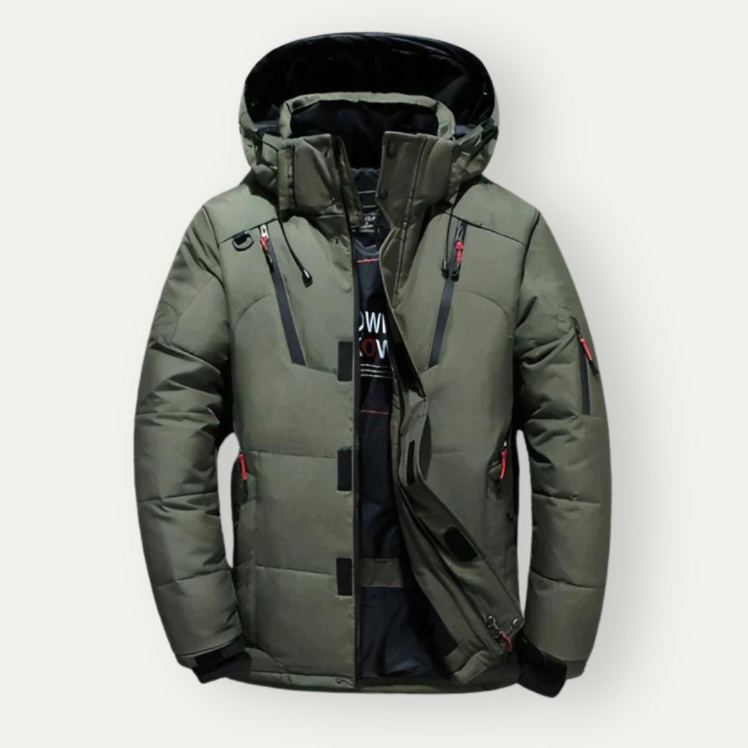 Donsjack heren – Warm gewatteerd jack met capuchon voor winteroutdoor