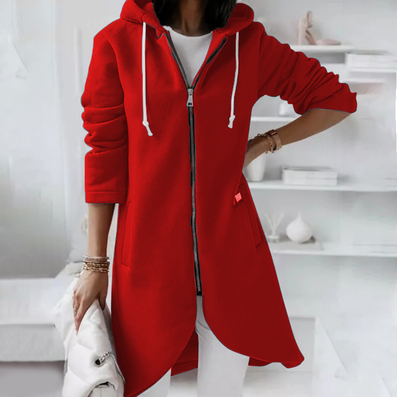 Kapuzenjack voor dames – Comfortabele ritsjack met trendy design en zachte stof
