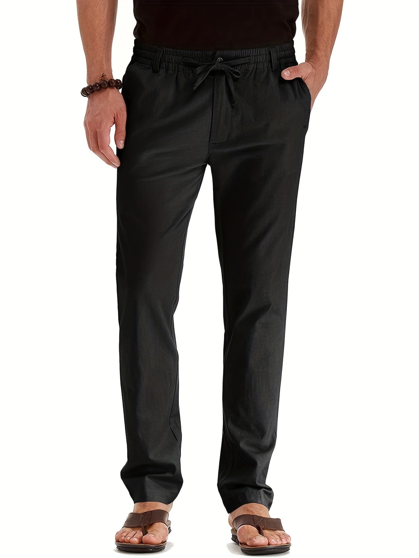 Broek voor heren met trekkoord – Comfortabele casual broek met elastische taille
