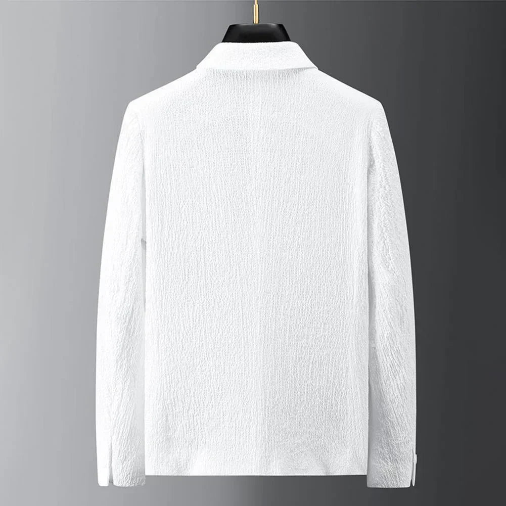 Blazer en broeken heren – Stijlvolle set met tunnelkoord voor casual en formele gelegenheden