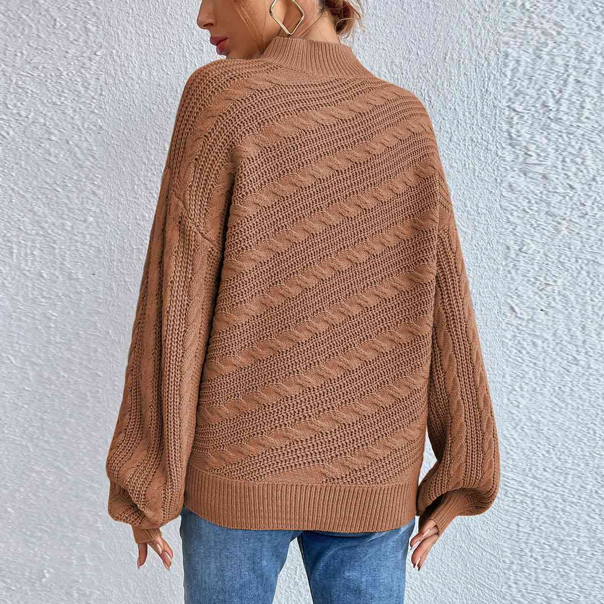 Coltrui dames – Elegante trui met kabelpatroon voor herfst en winter