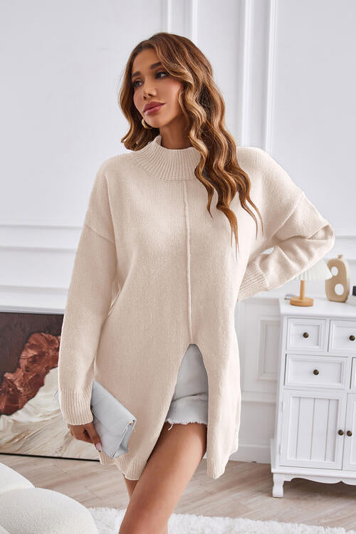 Dames Trui Ronde Hals – Trendy Gebreide Trui voor Herfst en Winter