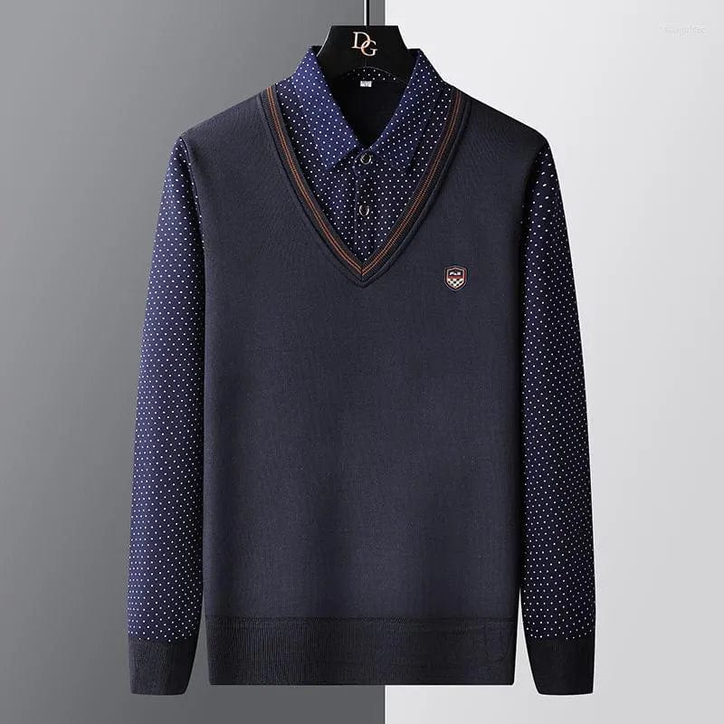 Heren Polo trui – Stijlvolle gebreide trui voor mannen in katoen en casual design