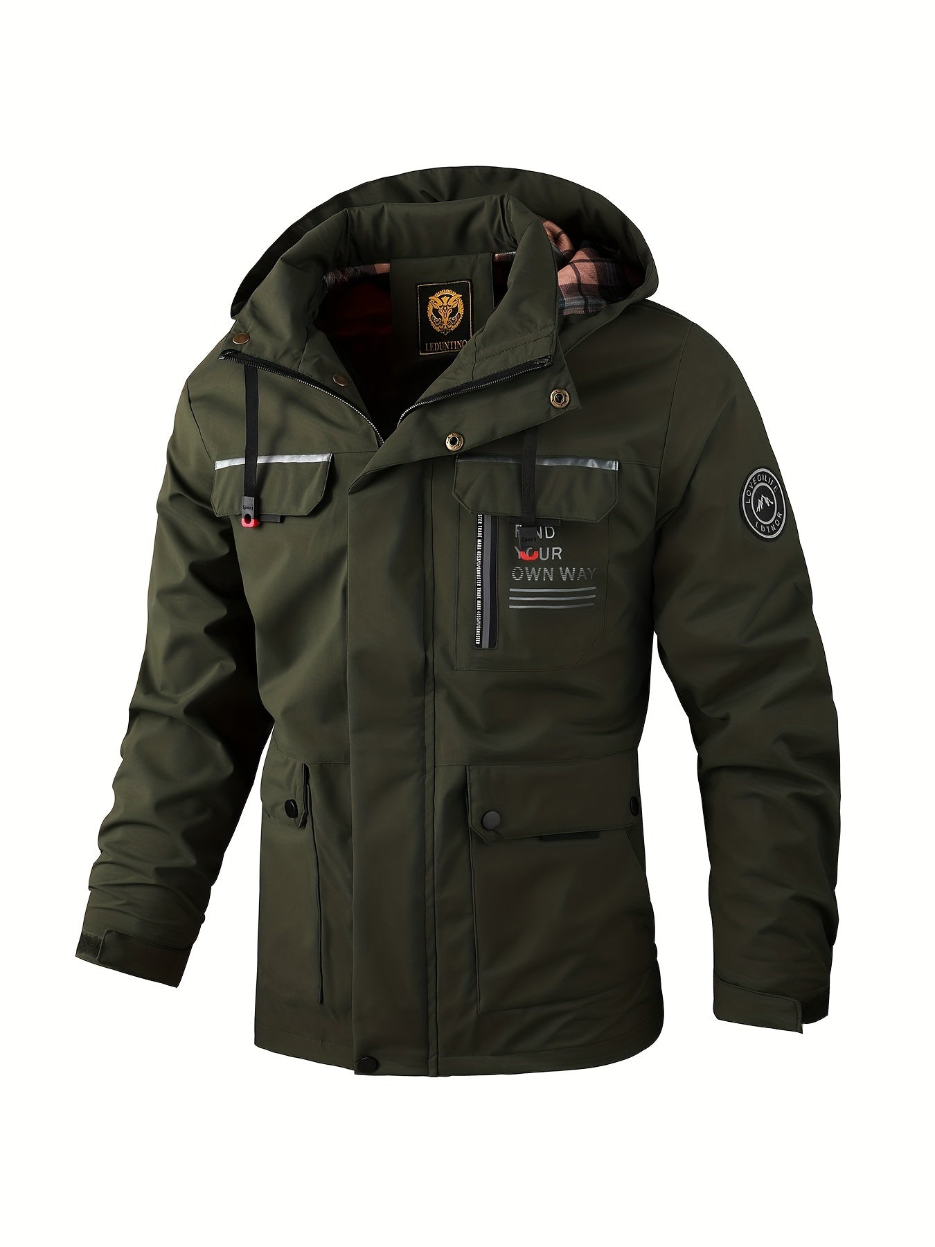 Windbreaker heren – Waterdichte jack met meerdere zakken en ademend ontwerp