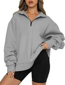 Casual Dames Trui - Zip-up Trui van Ademend Katoen voor Elke Gelegenheid