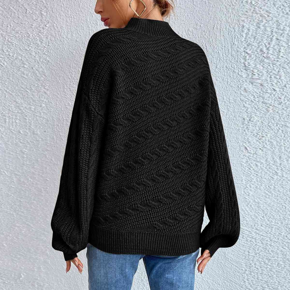 Coltrui dames – Elegante trui met kabelpatroon voor herfst en winter