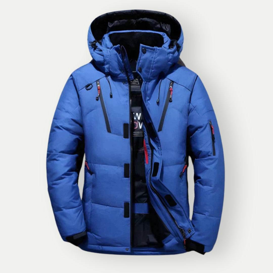 Donsjack heren – Warm gewatteerd jack met capuchon voor winteroutdoor