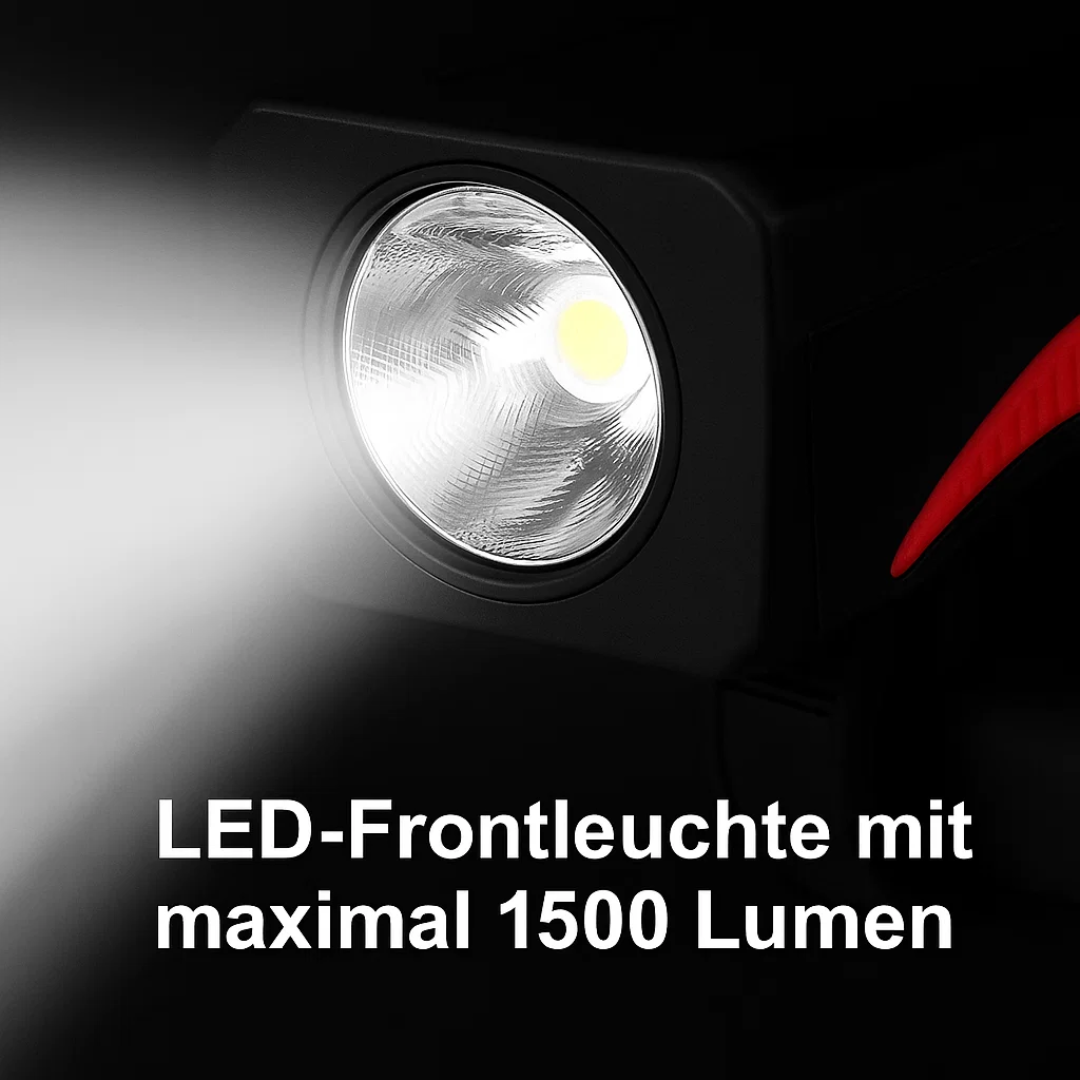 4-in-1 Fietslicht Powerbank 1500 Lumen LED Verlichting