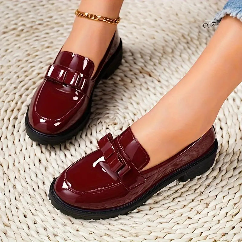Loafers Dames – Dikke Zool Comfortabele Schoenen voor Casual en Feestelijk Gebruik