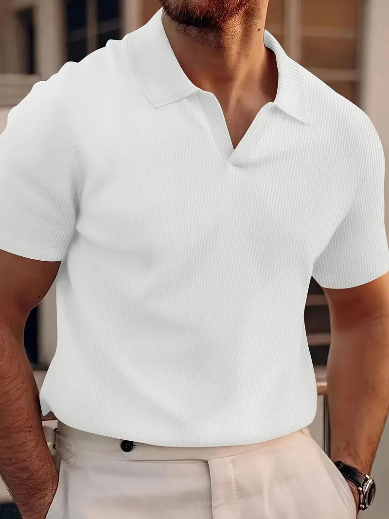Polo Shirt Heren Korte Mouwen – Casual Shirt van Katoen voor Vrije Tijd