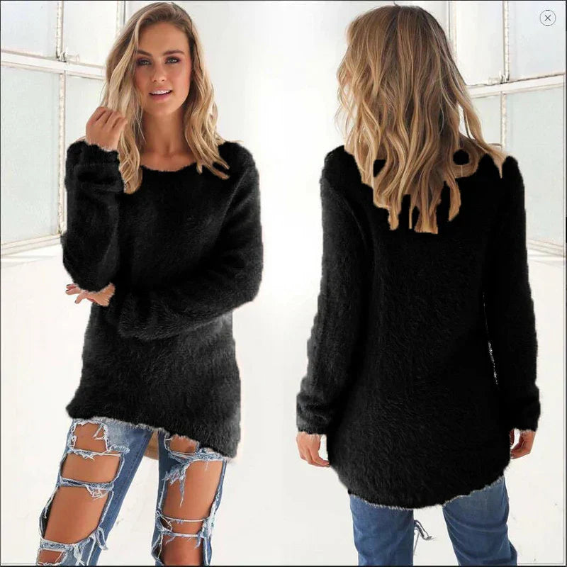 Dames Trui Stijlvol – Comfortabele Gebreide Trui voor Herfst en Winter