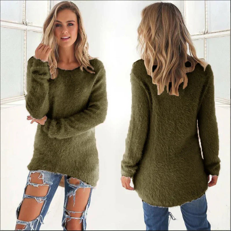 Dames Trui Stijlvol – Comfortabele Gebreide Trui voor Herfst en Winter