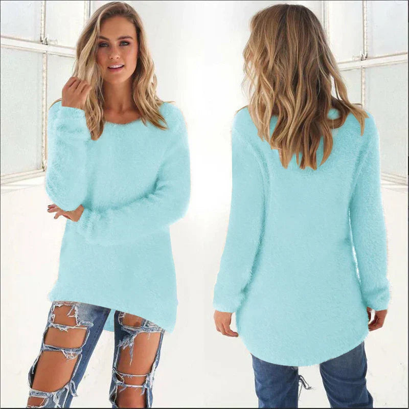 Dames Trui Stijlvol – Comfortabele Gebreide Trui voor Herfst en Winter