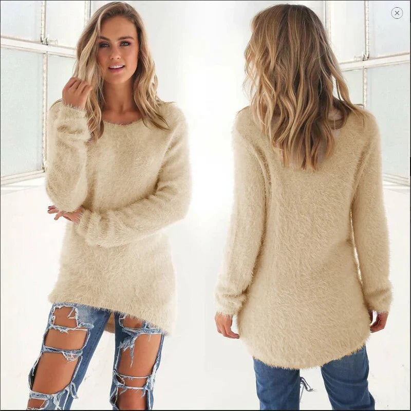 Dames Trui Stijlvol – Comfortabele Gebreide Trui voor Herfst en Winter