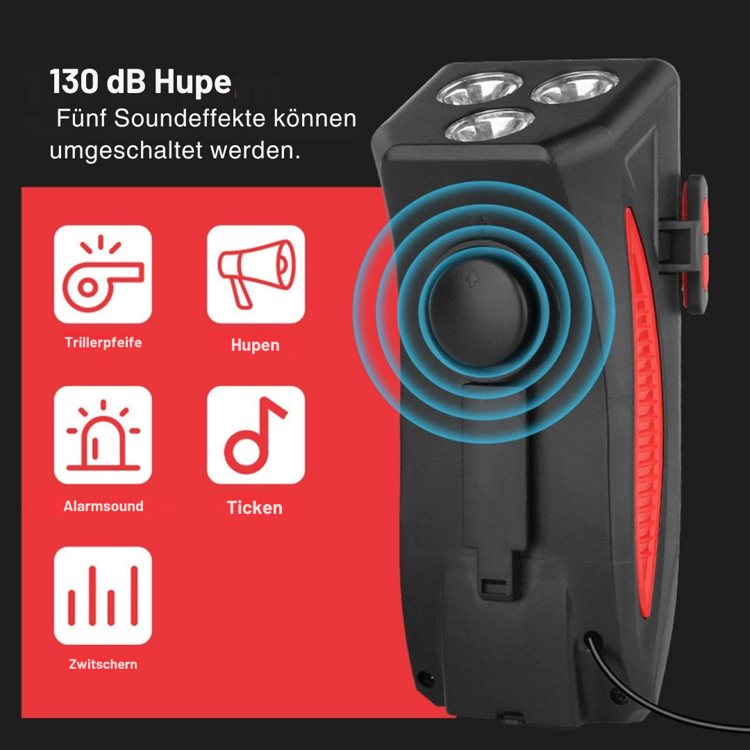 4-in-1 Fietslicht Powerbank 1500 Lumen LED Verlichting