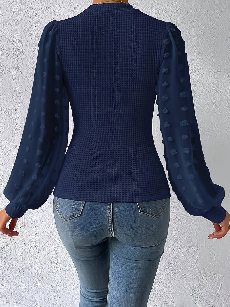 Dames gebreide top lange mouwen – Comfortabele trui voor casual stijl