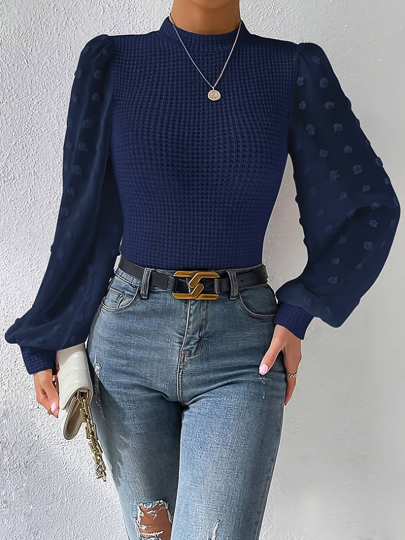 Dames gebreide top lange mouwen – Comfortabele trui voor casual stijl