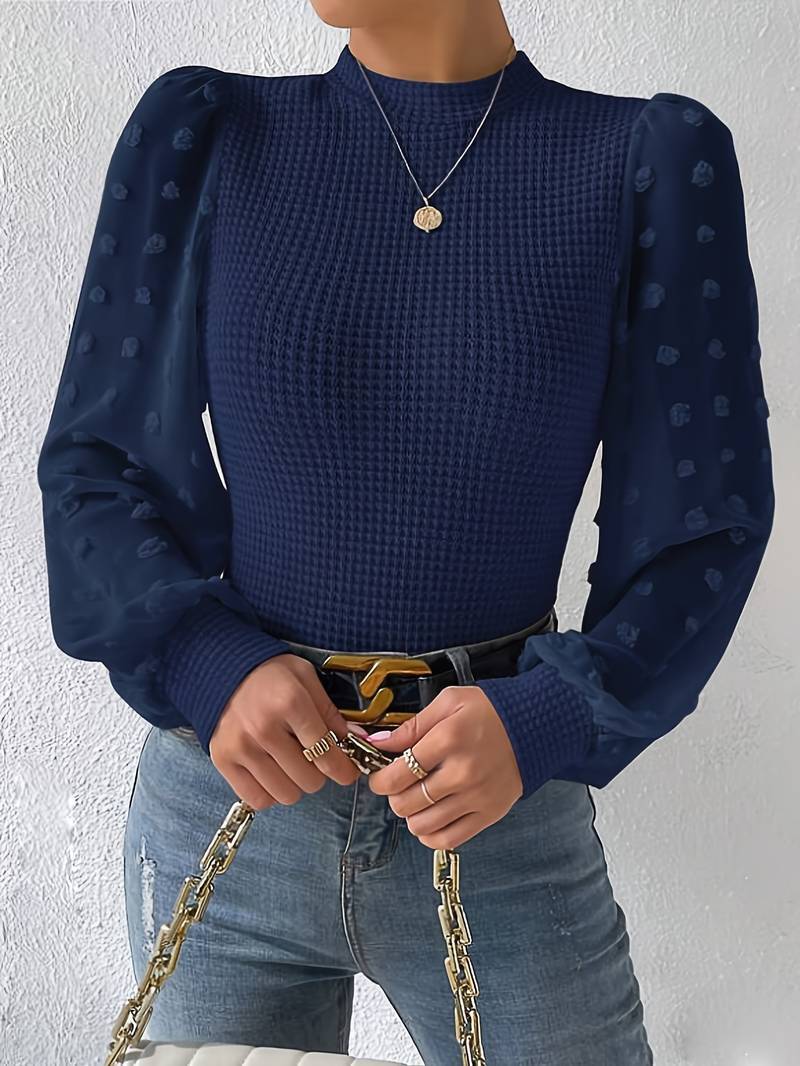 Dames gebreide top lange mouwen – Comfortabele trui voor casual stijl